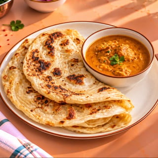 Malabar Parotta With Chicken Salna (2 Pcs)