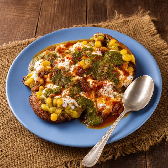 Aloo Tikki Chaat.