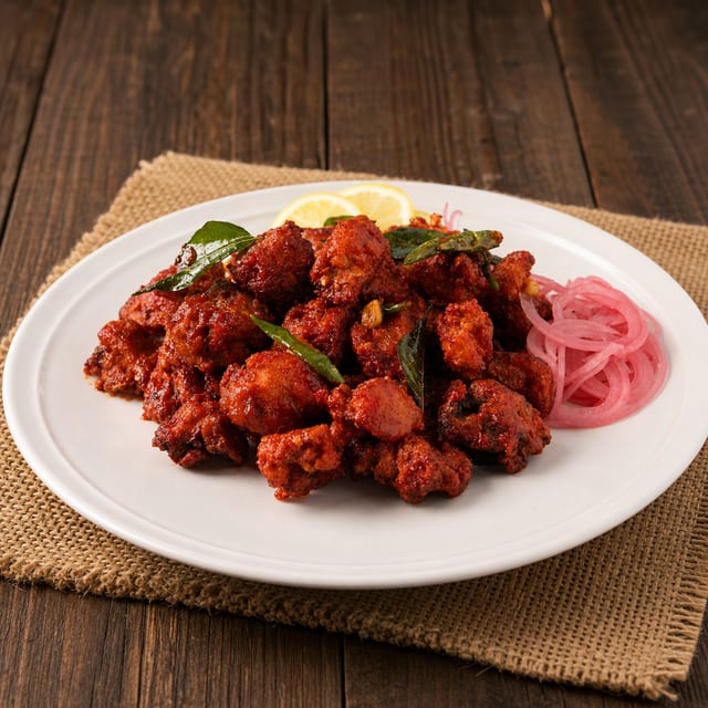 Chicken 65 Andhra Style.