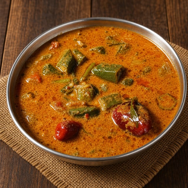 Okra Kara Kuzhambu.