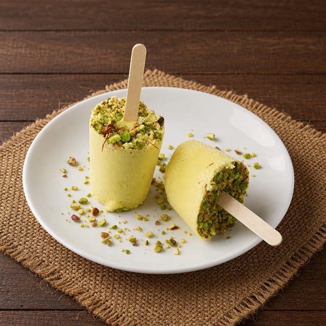 Pistachio Kulfi.
