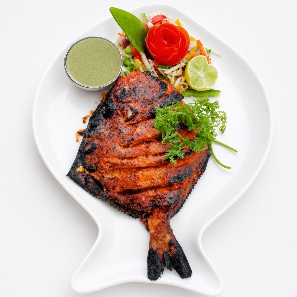 Tandoori Pompano Fish.