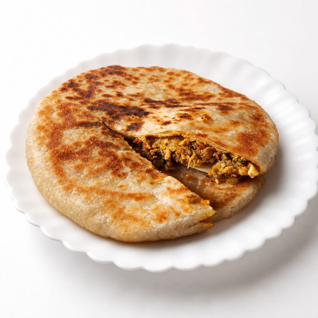 Chicken Cheese Kulcha.