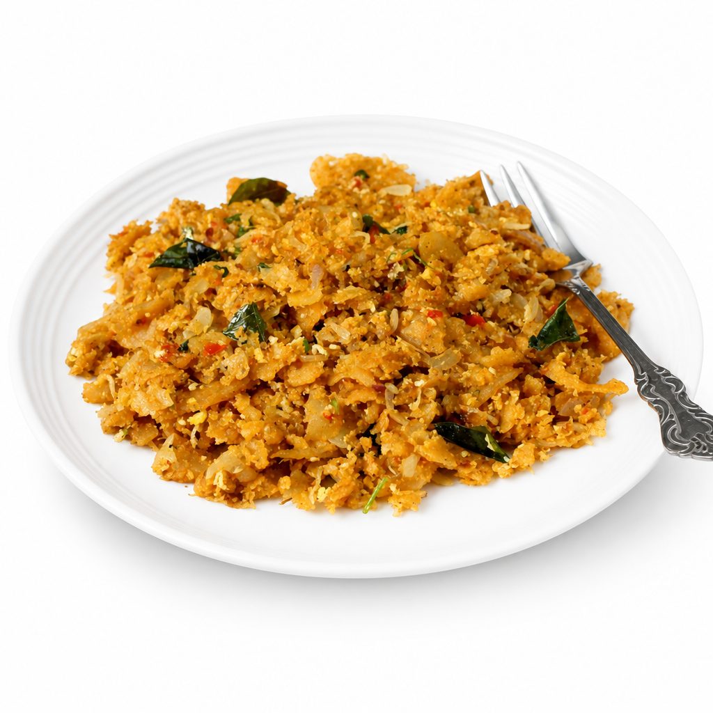 Egg Kothu Parotta.