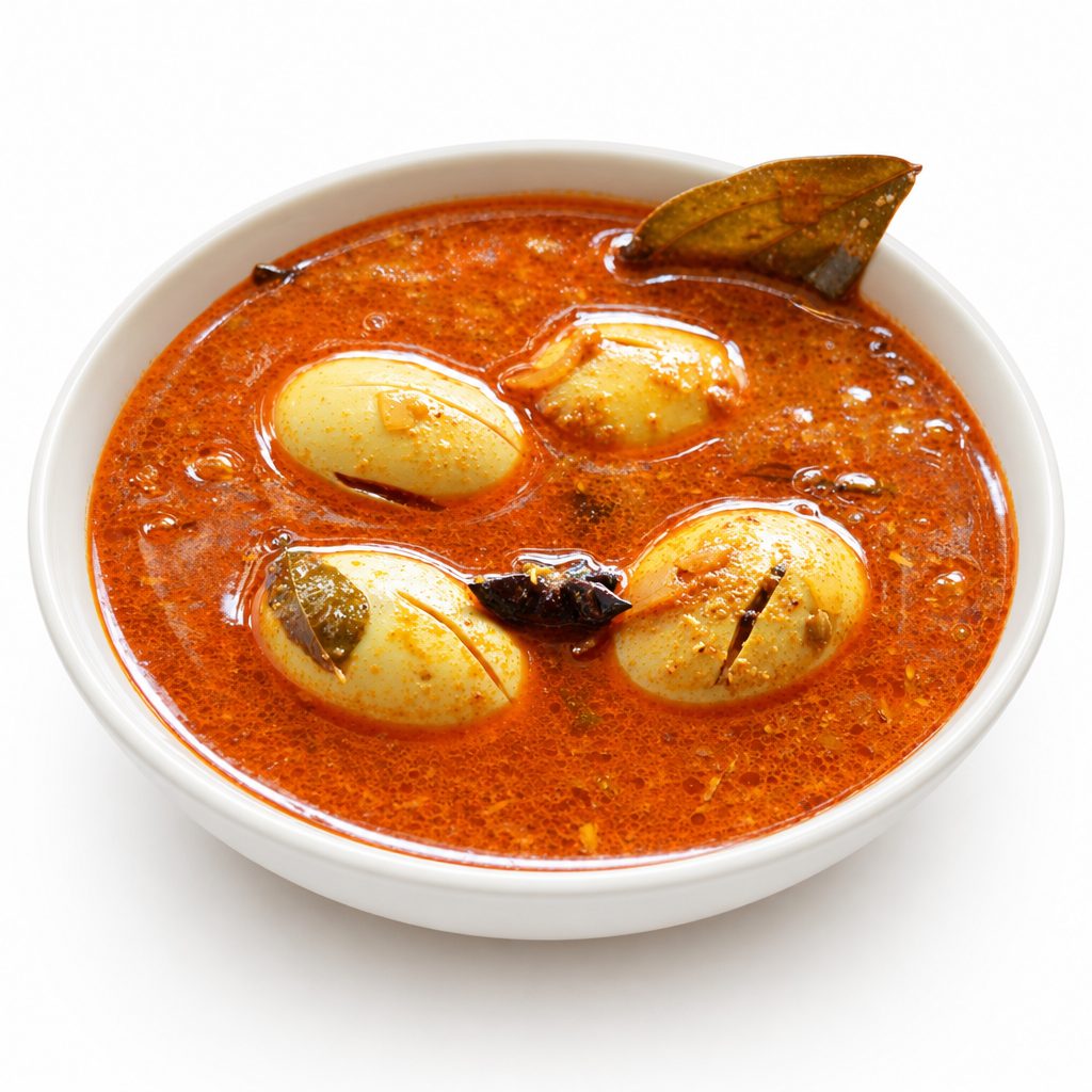 Egg Madras Masala Curry.