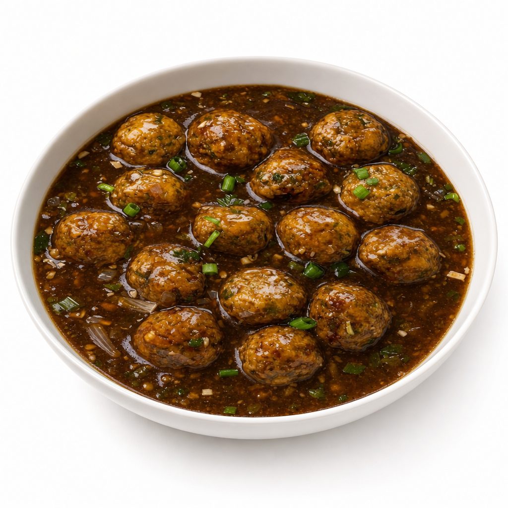 Vegetable Ball Manchurian.