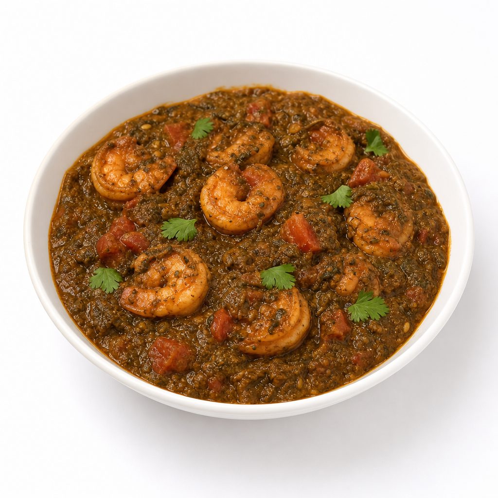 Shrimp Saag.