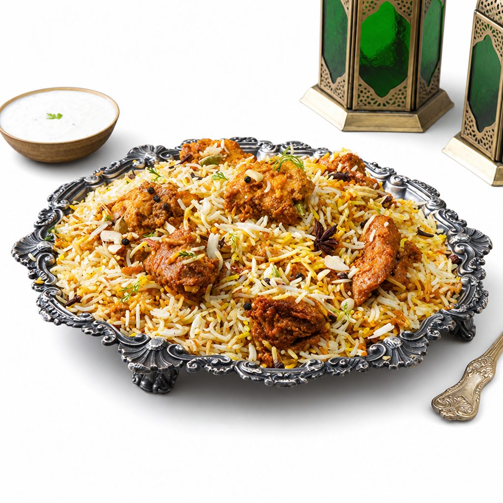 Chicken (boneless) Biryani.