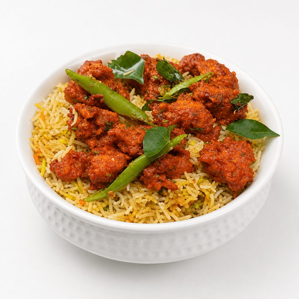 Chicken Sukka Biryani.