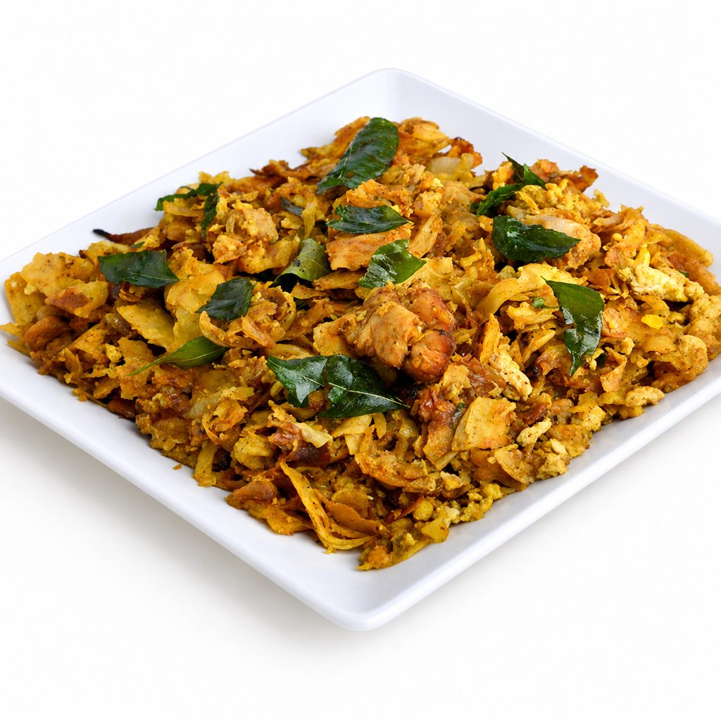 Chicken Kothu Parotta.