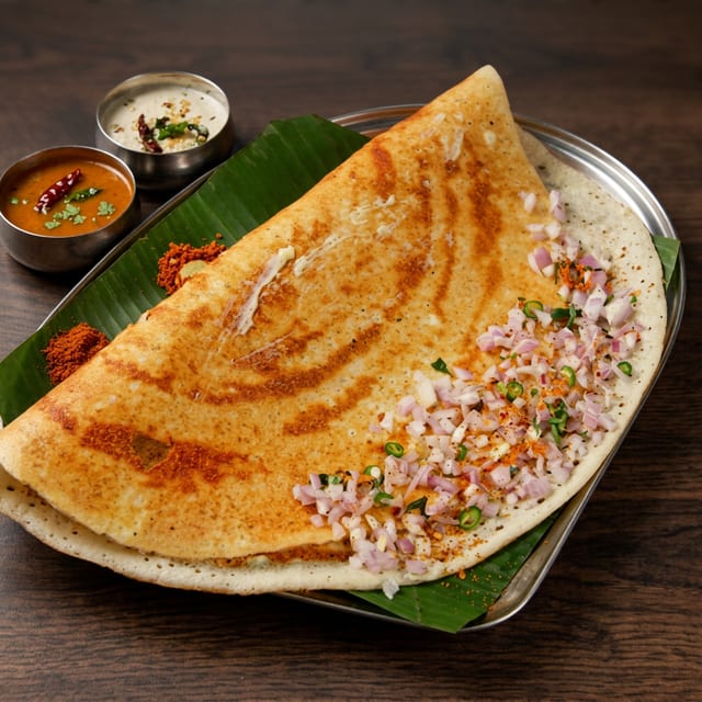 Onion Rava Dosa.