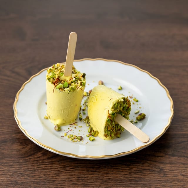 Pistachio Kulfi.