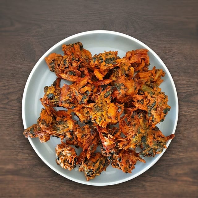 Spinach Pakoda.