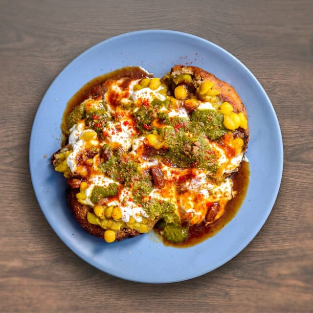 Aloo Tikki Chaat.