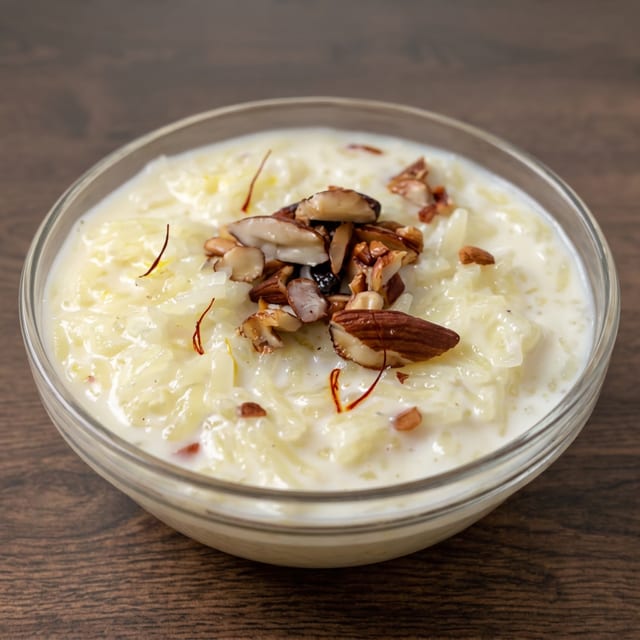 Rice Kheer/Rice Pudding.