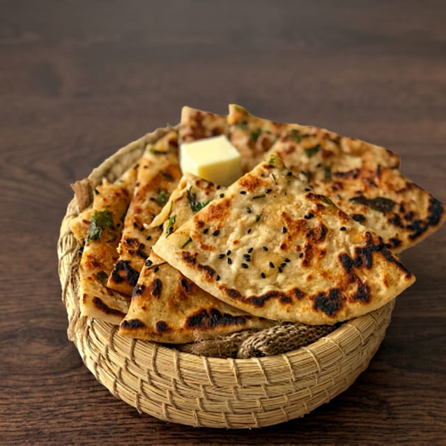 Chicken Cheese Kulcha.