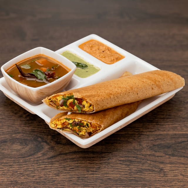 Paneer Bhurji Dosa.