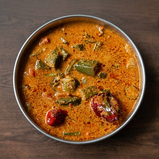 Okra Kara Kuzhambu.