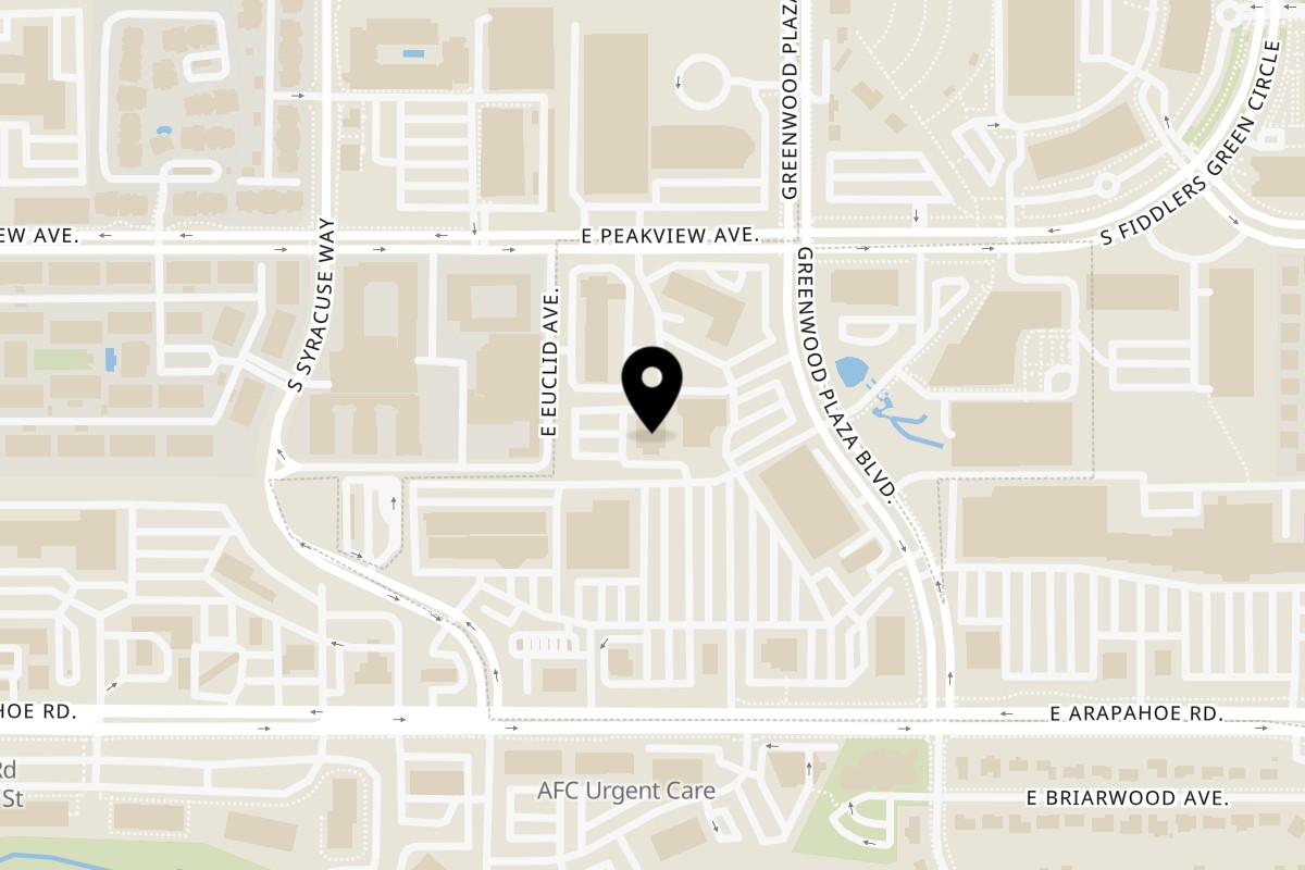 Map showing the location of Garnish Restaurants Greenwood Village on 6585 Greenwood Plaza Blvd in Greenwood Village